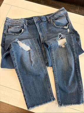 Classic Blue Distressed Women’s Jeans sz 19